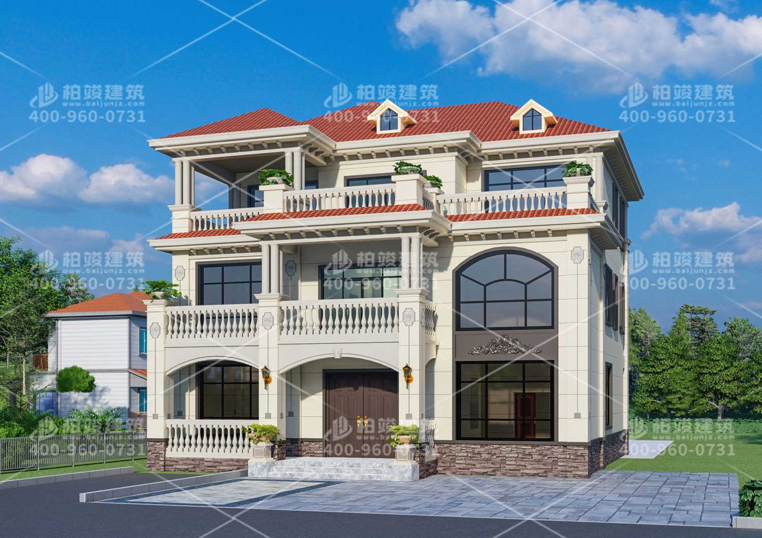 新华陈总定制三层欧式风格大别墅!