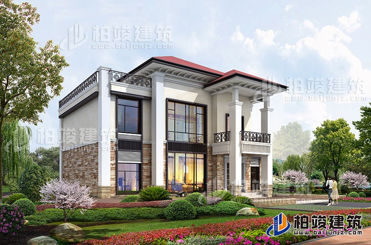 建筑效果图-新中式风格