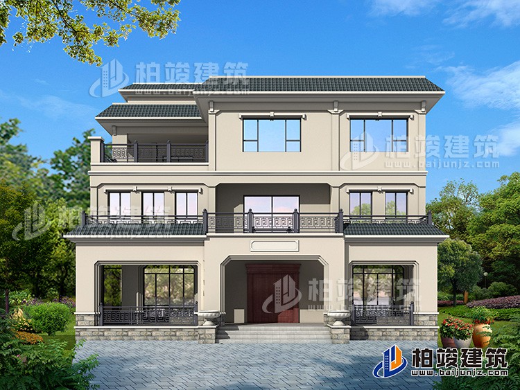 建筑效果图-新中式风格