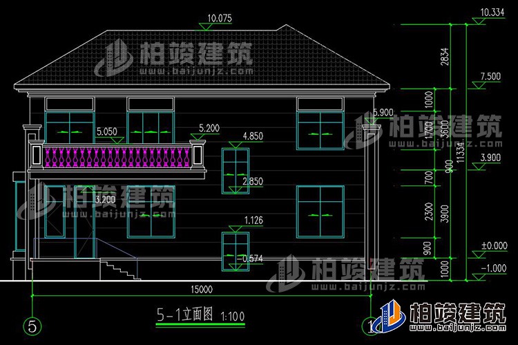 建筑立面图-简欧风格